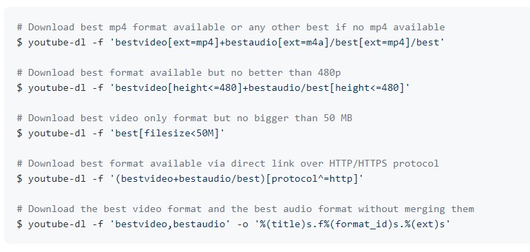 5. youtube-dl