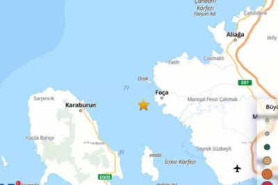 İzmir'de 4.1 büyüklüğünde deprem