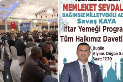 Iğdırlı Bağımsız Milletvekili Adayı Savaş Kaya İftar Yemeğinde Halka Seslendi