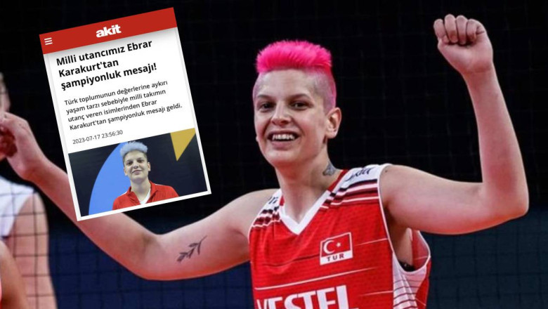 Akit Gazetesi, Milli Voleybolcu Ebrar Karakurt'u "Utancımız" Olarak Adlandırdı