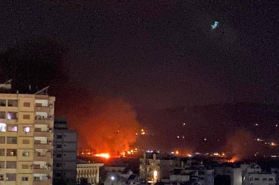 İsrail Savaş Uçakları Suriye'nin Başkenti Şam'ı Vurdu