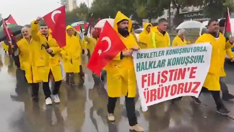 Bir Grup Aktivist Kayseri'den Filistin'e Uzun Yürüyüş Başlattı