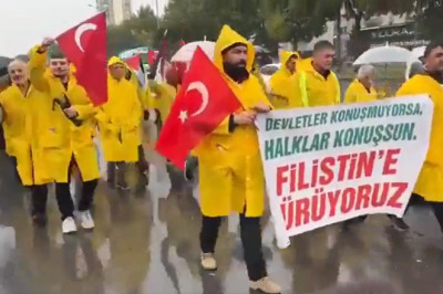 Bir Grup Aktivist Kayseri'den Filistin'e Uzun Yürüyüş Başlattı